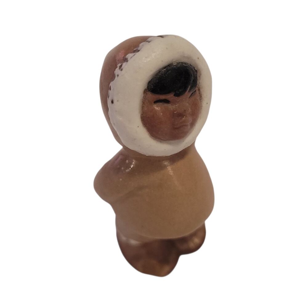 Vintage Hagen Remaker Miniature Eskimo Tot, 1.5"X .5"